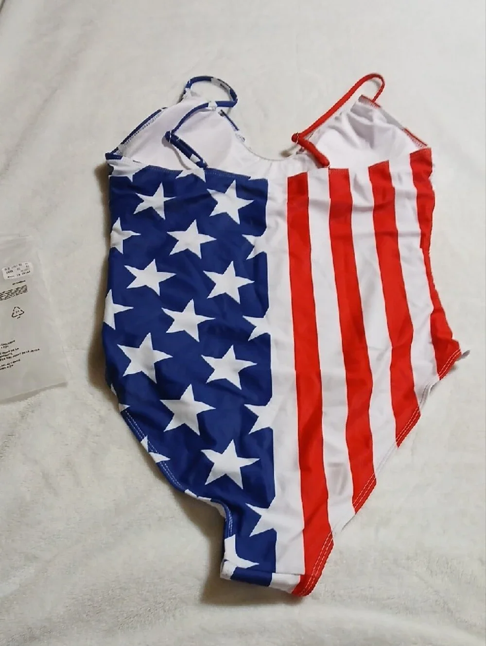 Striped & Star One-Piece Swimsuit - Red, White & Blue - Picture 2 of 5